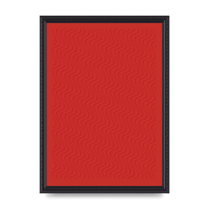 Abstract Line Illusion Red Art For The Home - A3 framed