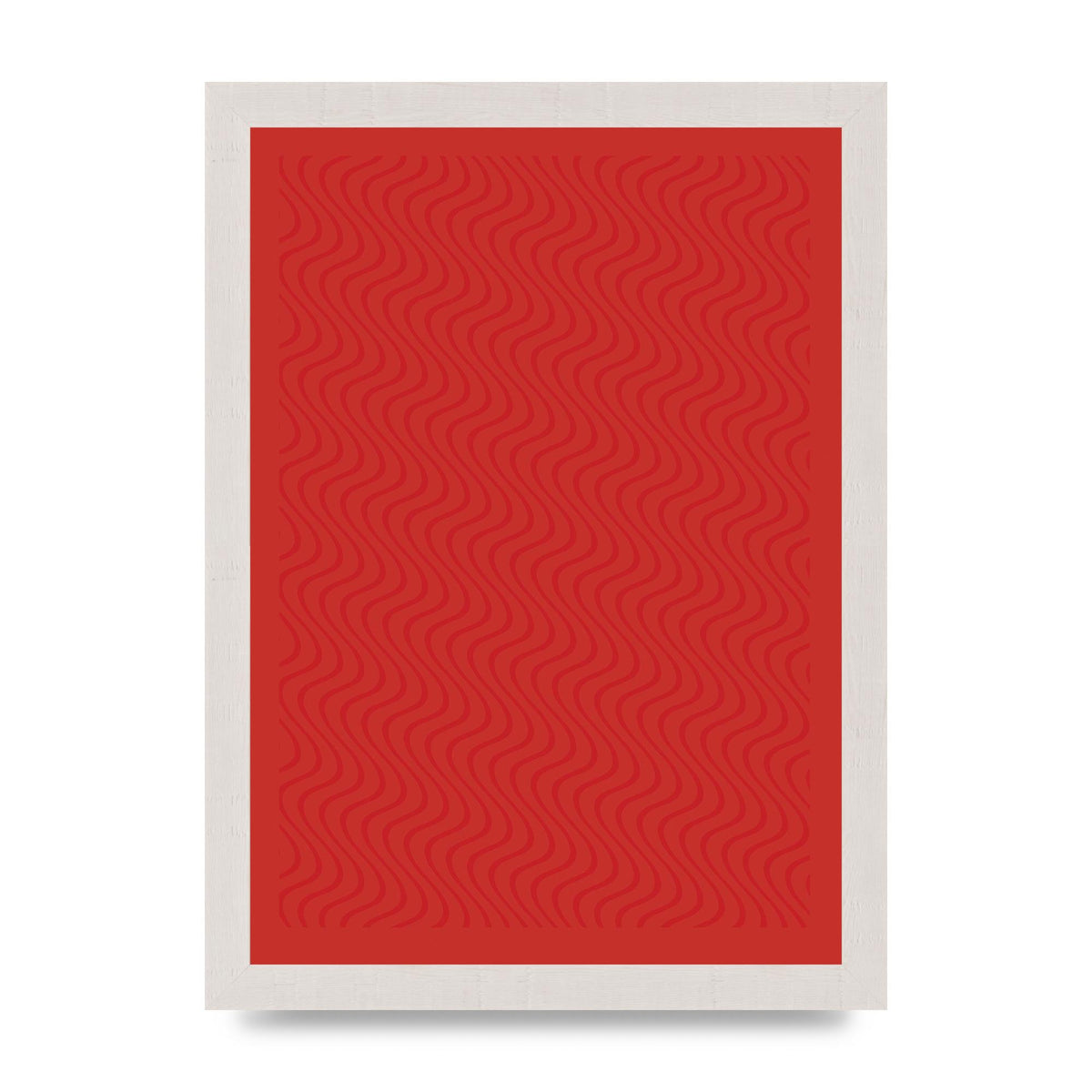 Abstract Line Illusion Red Art For The Home - A4 framed