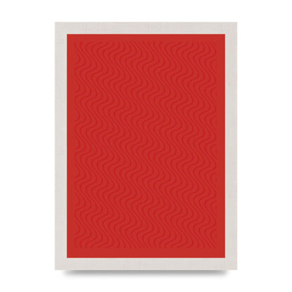 Abstract Line Illusion Red Art For The Home - A4 framed