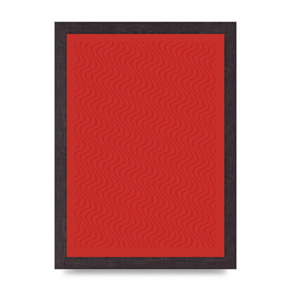 Abstract Line Illusion Red Art For The Home - A4 framed