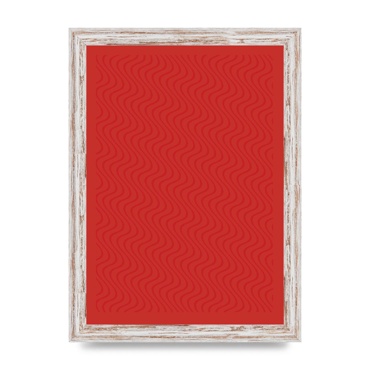 Abstract Line Illusion Red Art For The Home - A4 framed