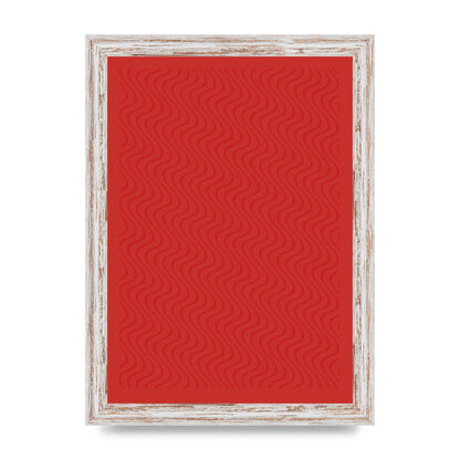 Abstract Line Illusion Red Art For The Home - A4 framed