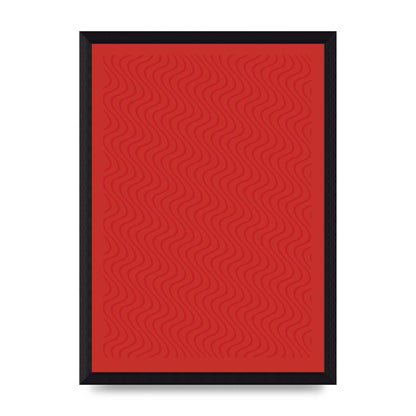 Abstract Line Illusion Red Art For The Home - A4 framed
