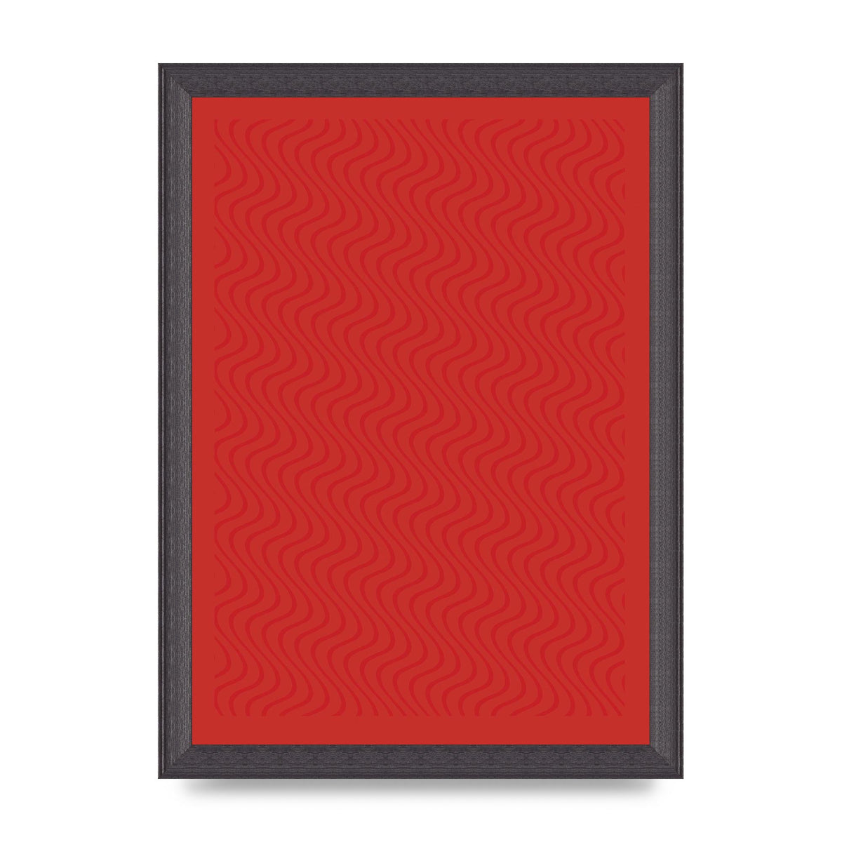 Abstract Line Illusion Red Art For The Home - A4 framed