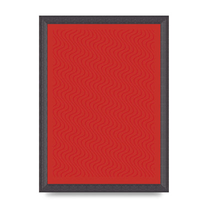Abstract Line Illusion Red Art For The Home - A4 framed