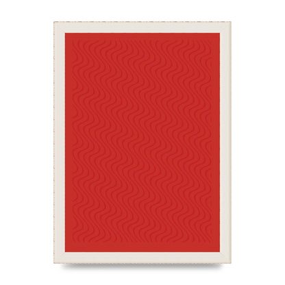 Abstract Line Illusion Red Art For The Home - A4 framed
