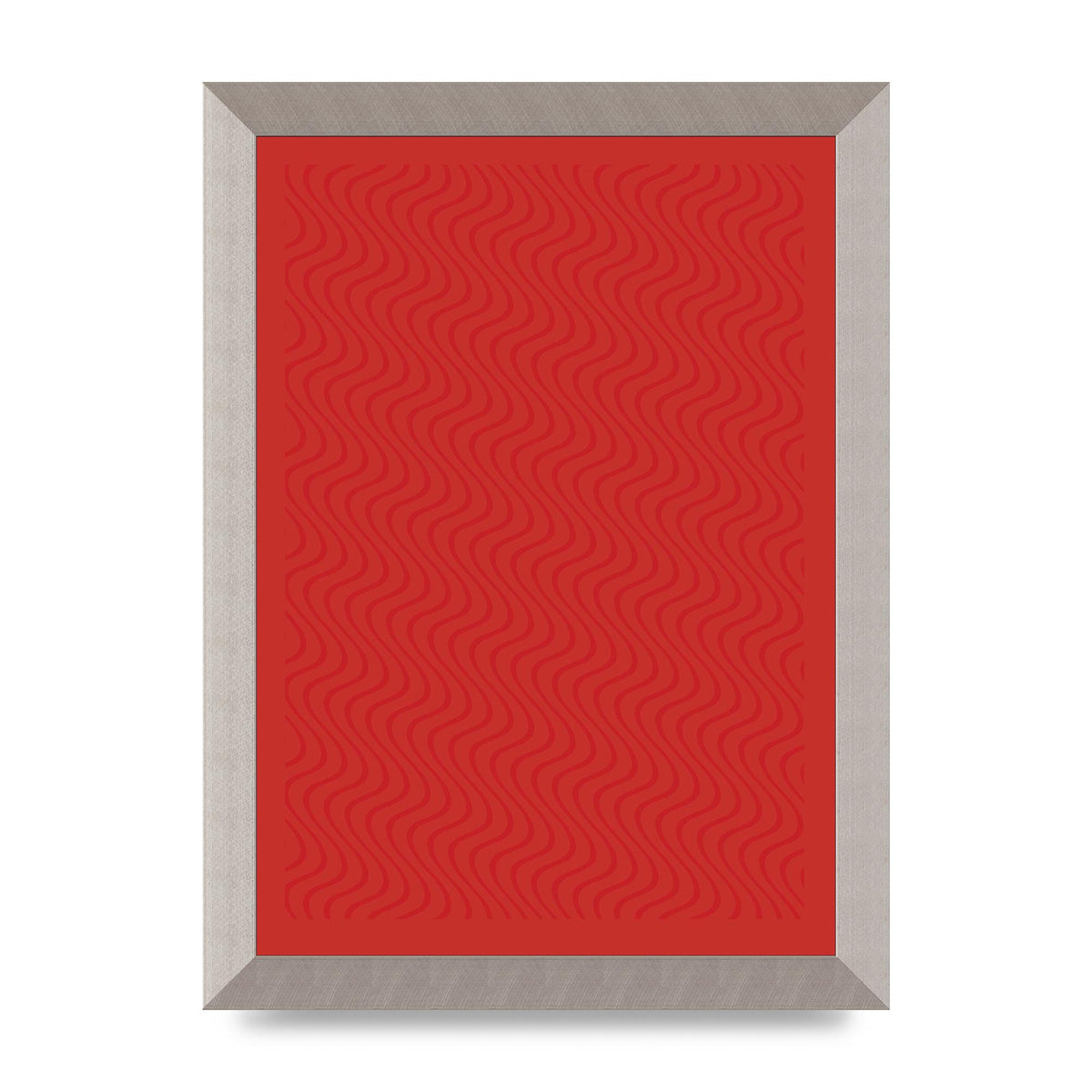 Abstract Line Illusion Red Art For The Home - A4 framed