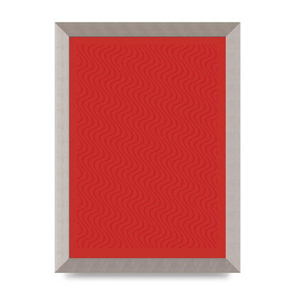 Abstract Line Illusion Red Art For The Home - A4 framed