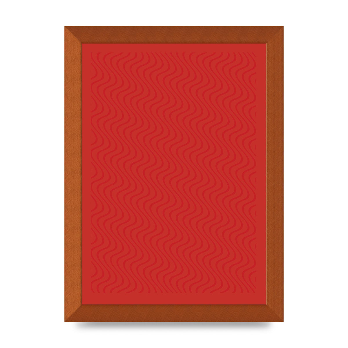 Abstract Line Illusion Red Art For The Home - A4 framed
