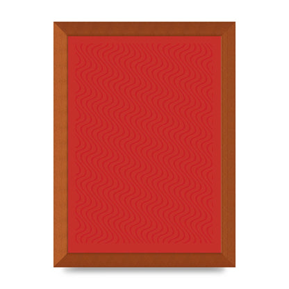 Abstract Line Illusion Red Art For The Home - A4 framed