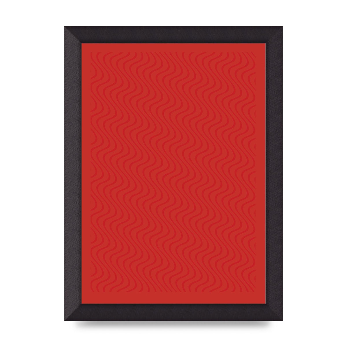 Abstract Line Illusion Red Art For The Home - A4 framed