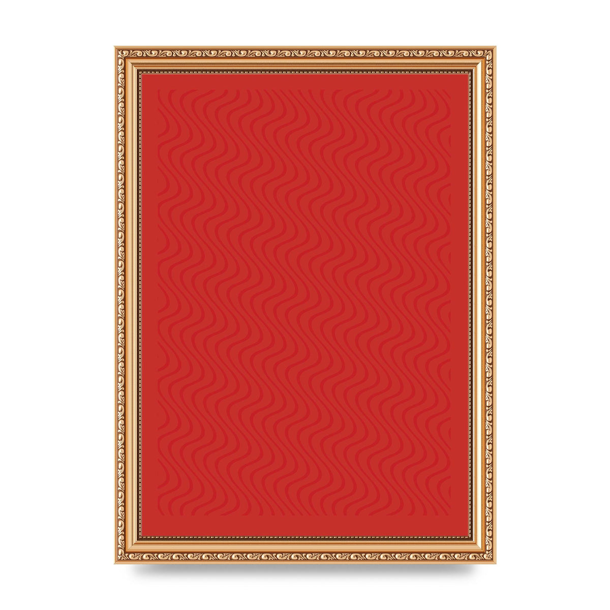 Abstract Line Illusion Red Art For The Home - A4 framed