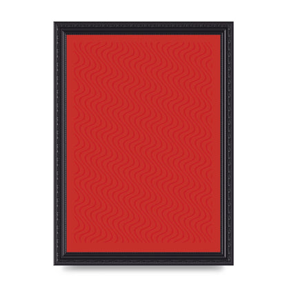 Abstract Line Illusion Red Art For The Home - A4 framed