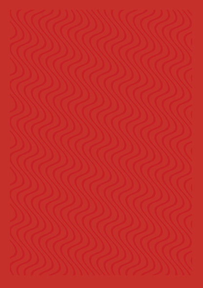 Abstract Line Illusion Red Art For The Home - detail