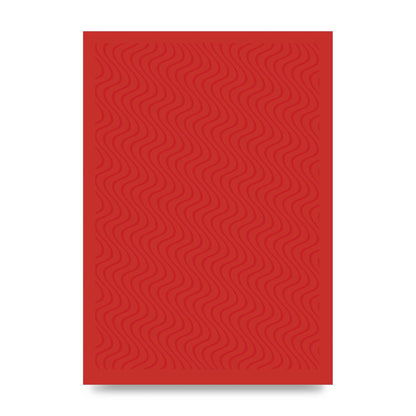 Abstract Line Illusion Red Art For The Home - unframed print