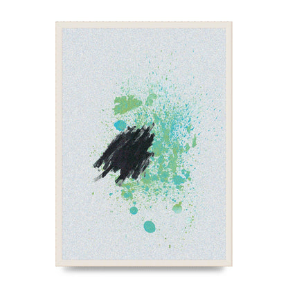 Spray Paint Smudge Printed Poster - A2 framed