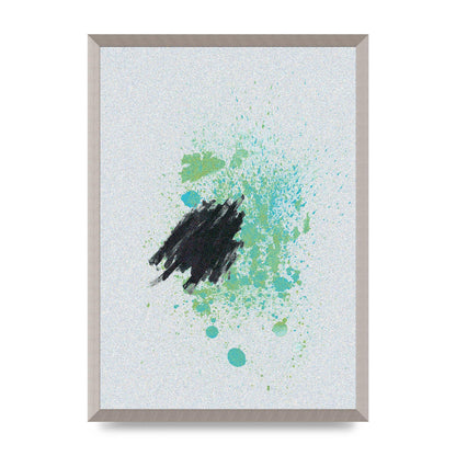 Spray Paint Smudge Printed Poster - A2 framed
