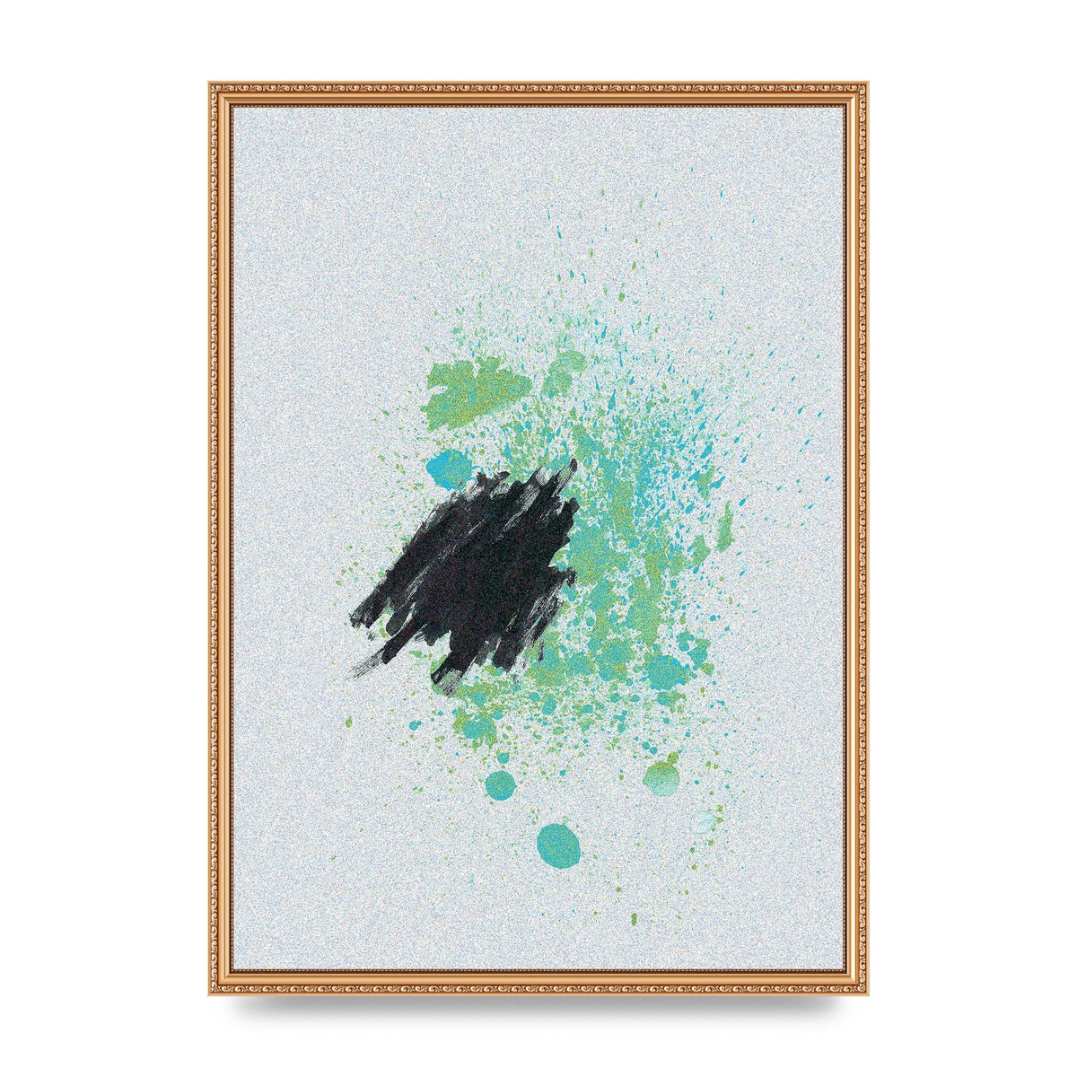 Spray Paint Smudge Printed Poster - A2 framed
