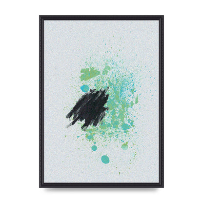 Spray Paint Smudge Printed Poster - A2 framed