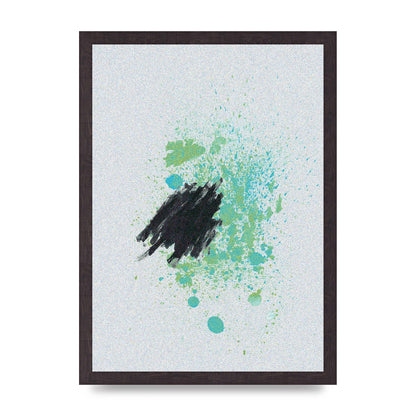 Spray Paint Smudge Printed Poster - A3 framed