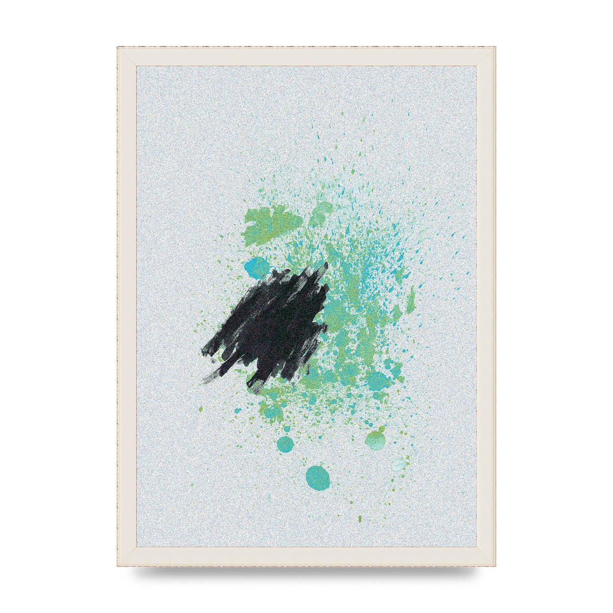 Spray Paint Smudge Printed Poster - A3 framed