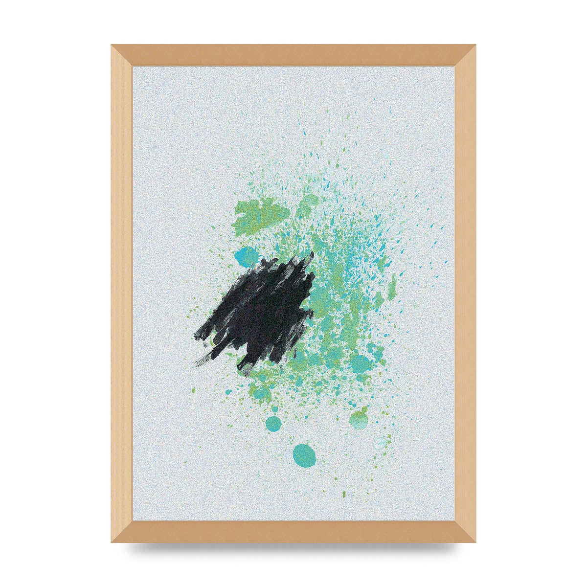 Spray Paint Smudge Printed Poster - A3 framed