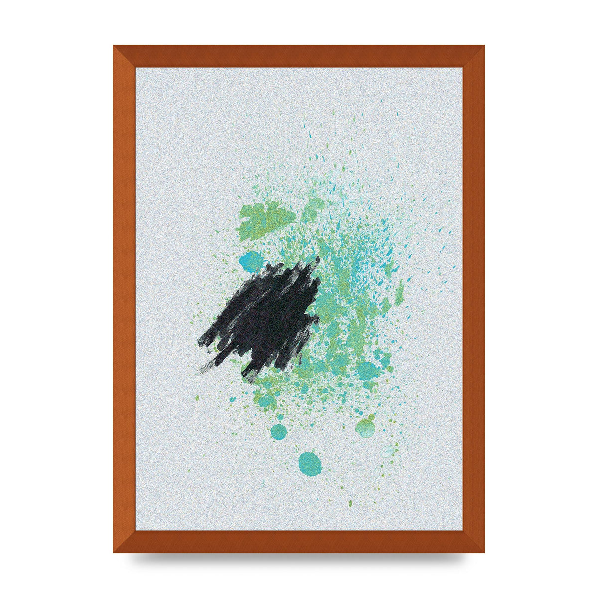 Spray Paint Smudge Printed Poster - A3 framed
