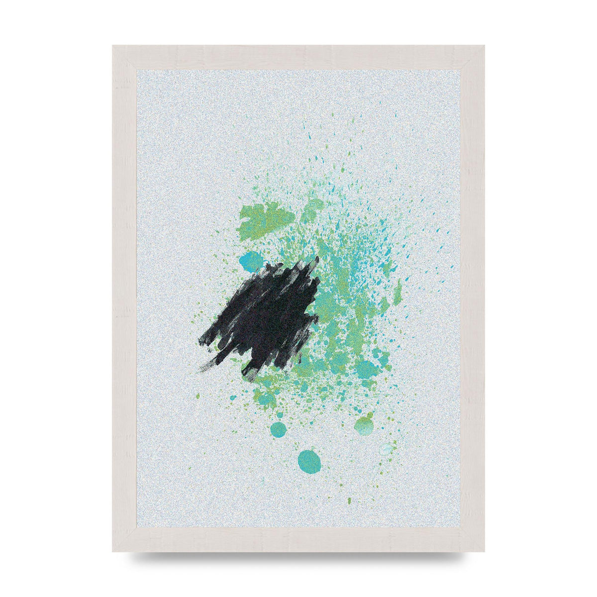 Spray Paint Smudge Printed Poster - A4 framed