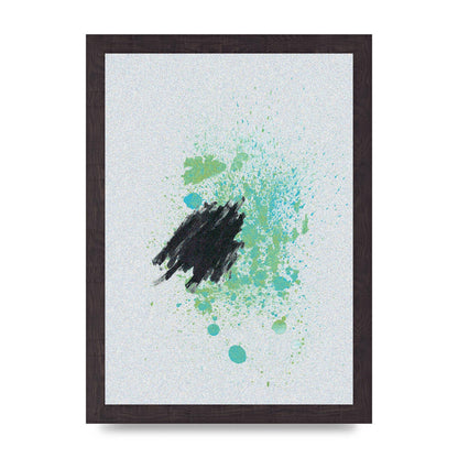 Spray Paint Smudge Printed Poster - A4 framed