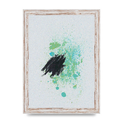 Spray Paint Smudge Printed Poster - A4 framed