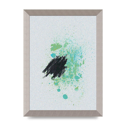 Spray Paint Smudge Printed Poster - A4 framed