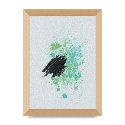 Spray Paint Smudge Printed Poster - A4 framed