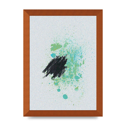 Spray Paint Smudge Printed Poster - A4 framed