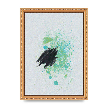 Spray Paint Smudge Printed Poster - A4 framed