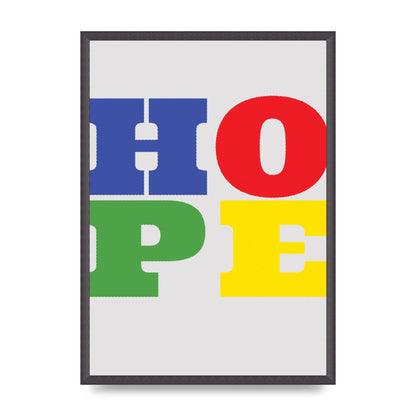 Hope Rainbow Art For The Home - A2 framed