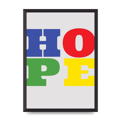 Hope Rainbow Art For The Home - A2 framed