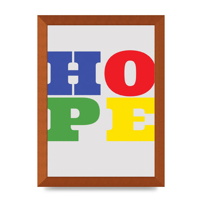 Hope Rainbow Art For The Home - A4 framed