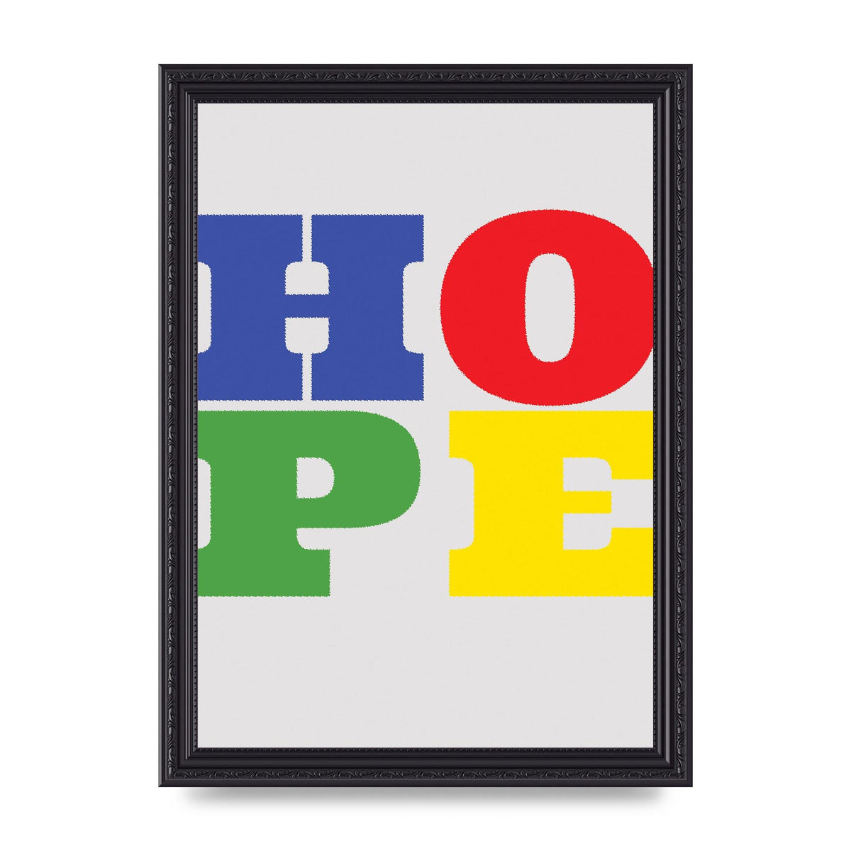 Hope Rainbow Art For The Home - A4 framed