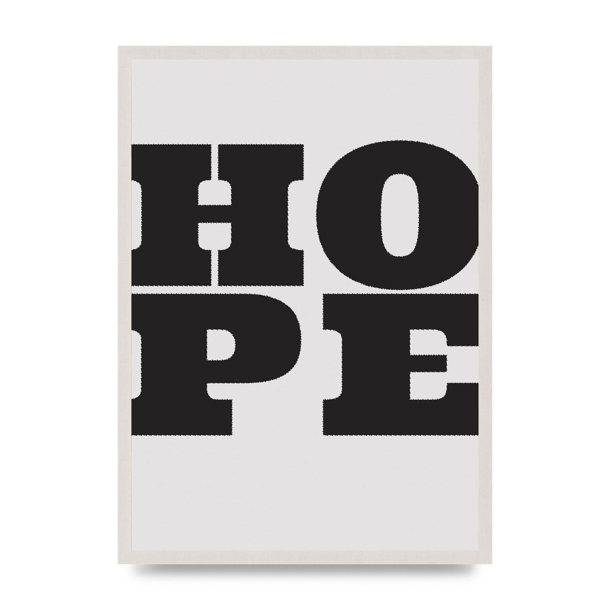 Hope Black Printed Poster - A2 framed