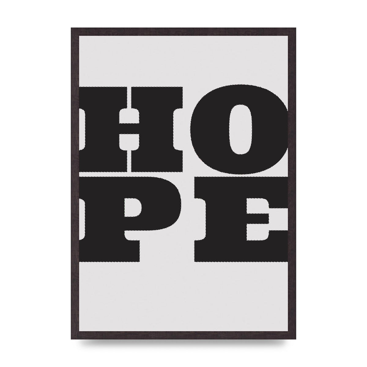 Hope Black Printed Poster - A2 framed