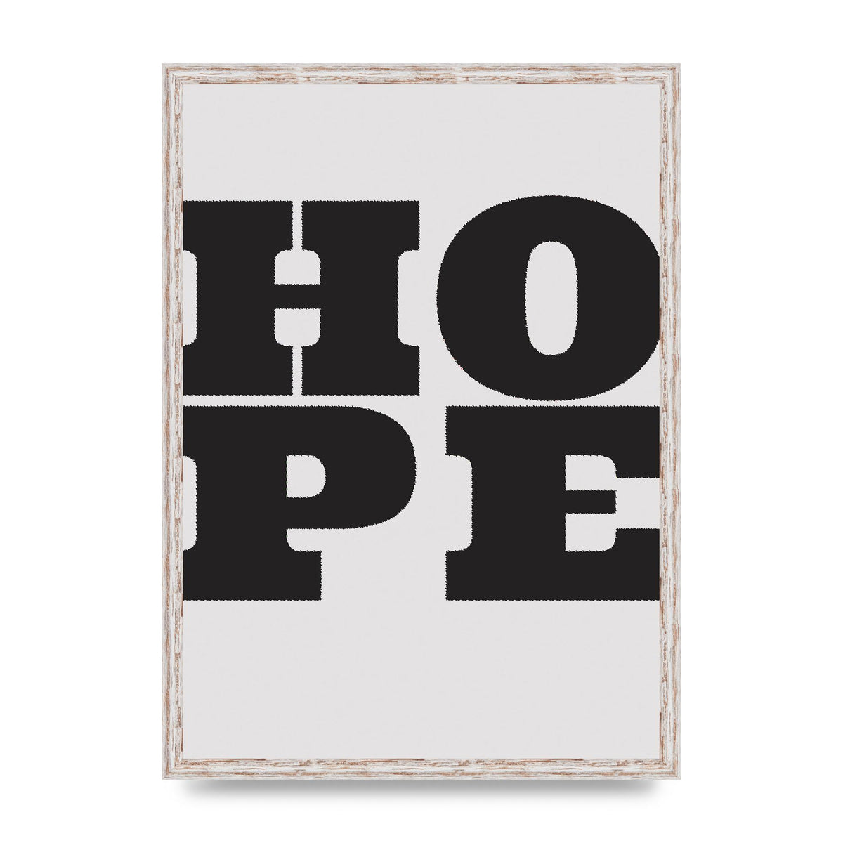 Hope Black Printed Poster - A2 framed