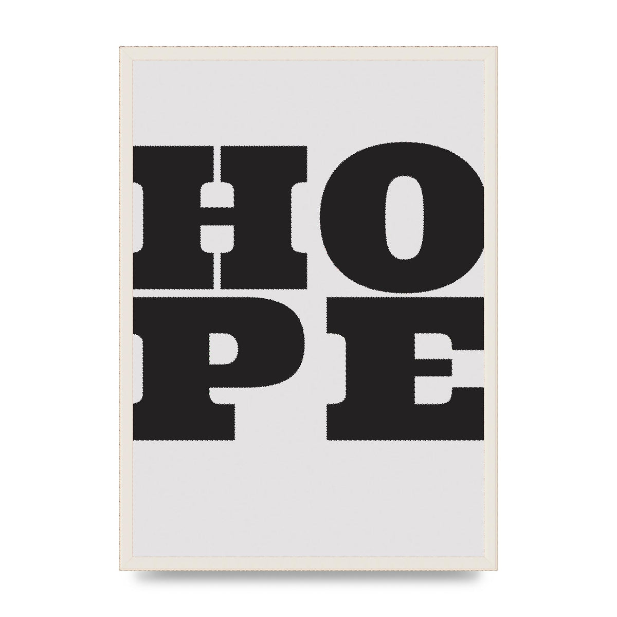 Hope Black Printed Poster - A2 framed