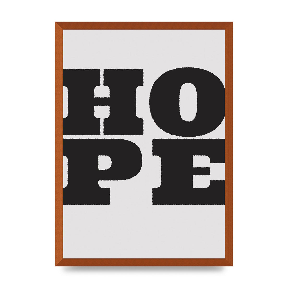 Hope Black Printed Poster - A2 framed
