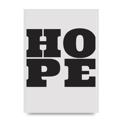 Hope Black Printed Poster - A2 framed