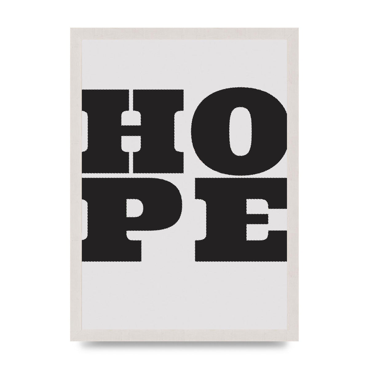 Hope Black Printed Poster - A3 framed