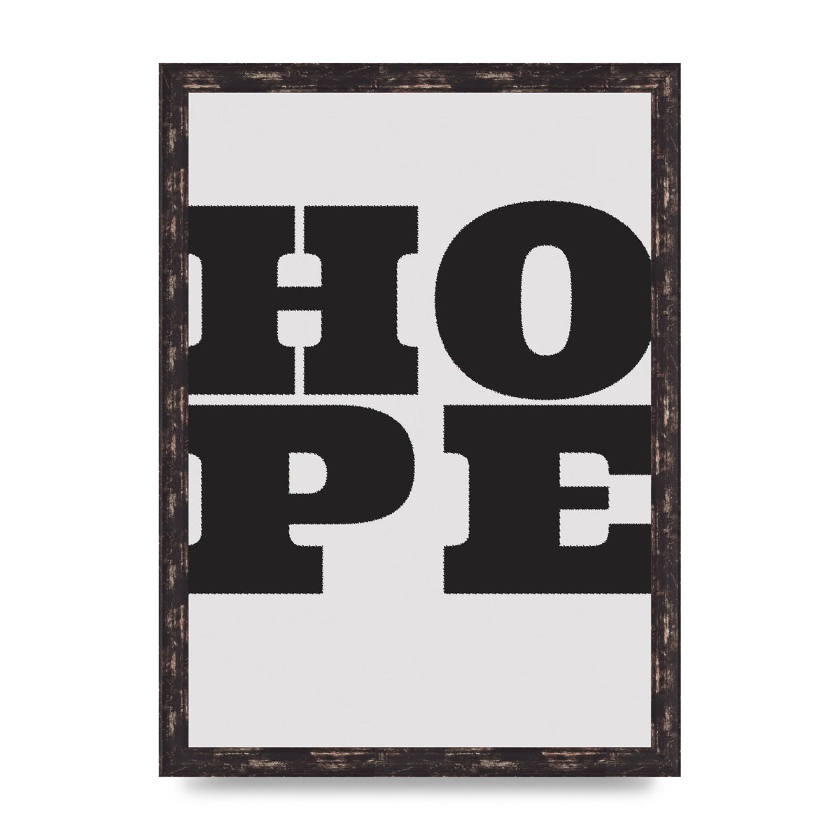 Hope Black Printed Poster - A3 framed