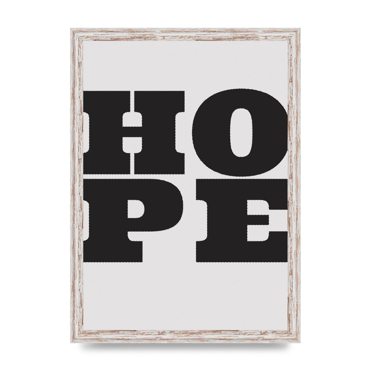 Hope Black Printed Poster - A3 framed