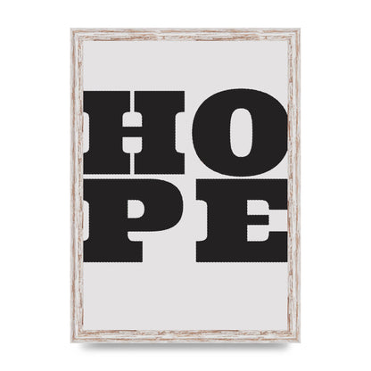 Hope Black Printed Poster - A3 framed