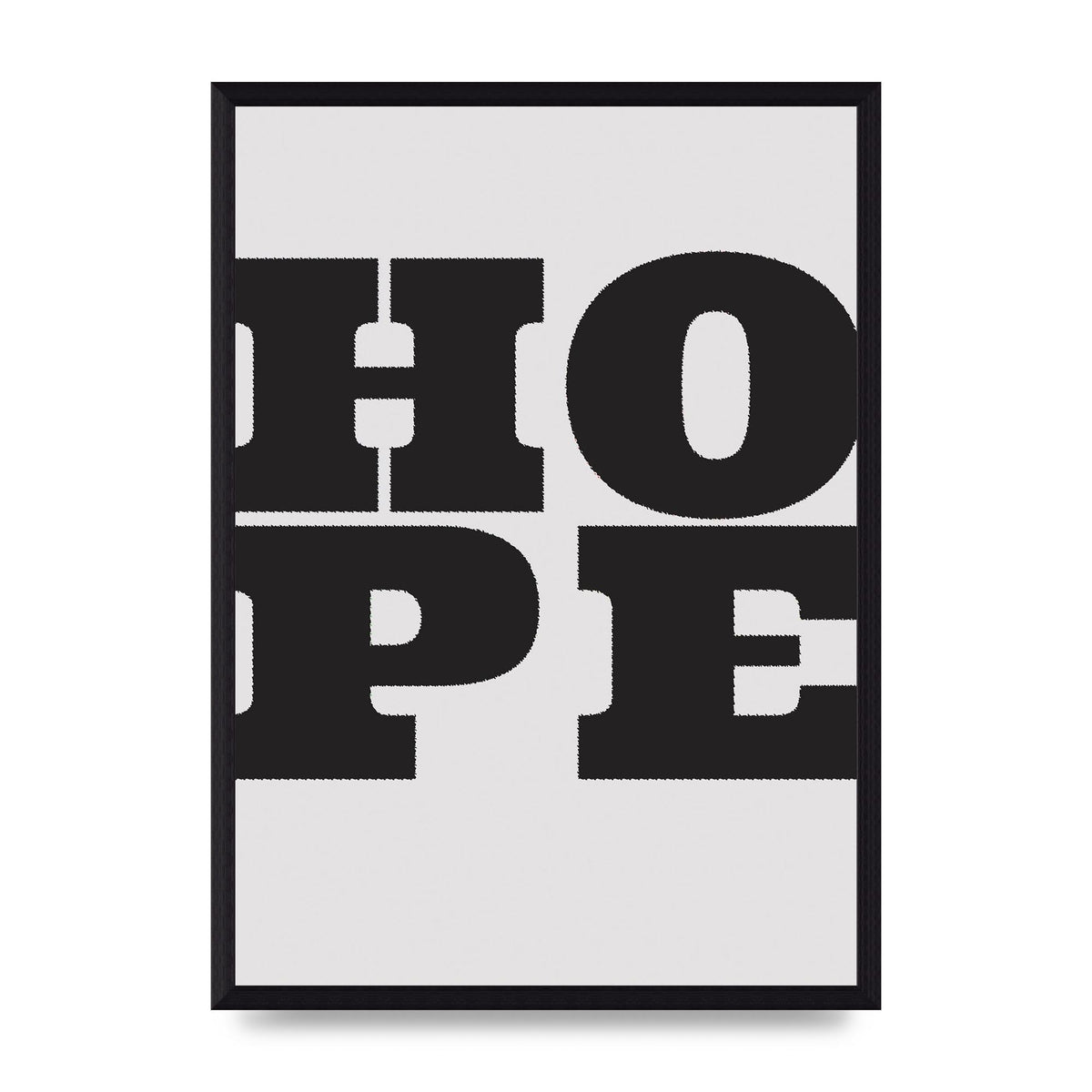 Hope Black Printed Poster - A3 framed