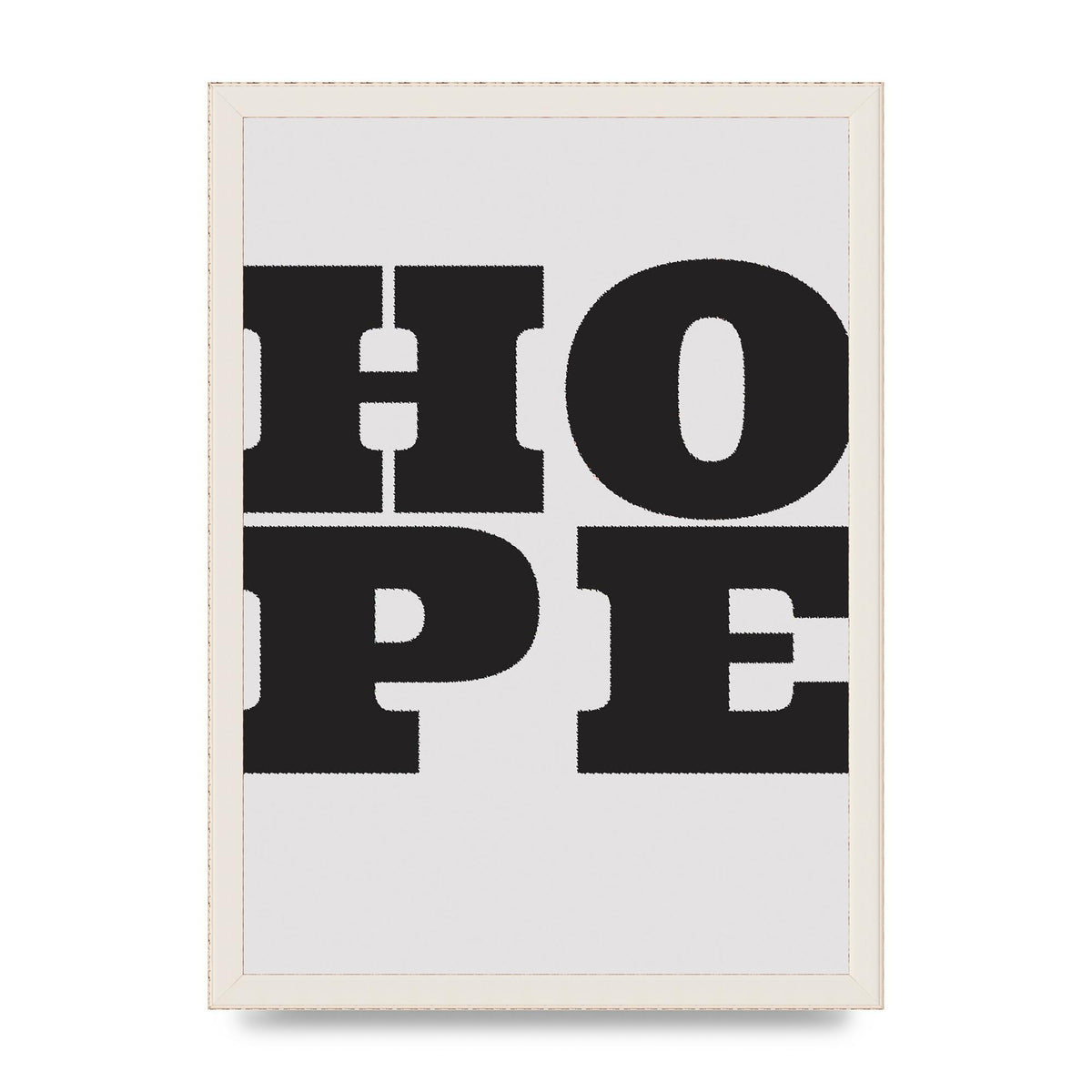 Hope Black Printed Poster - A3 framed
